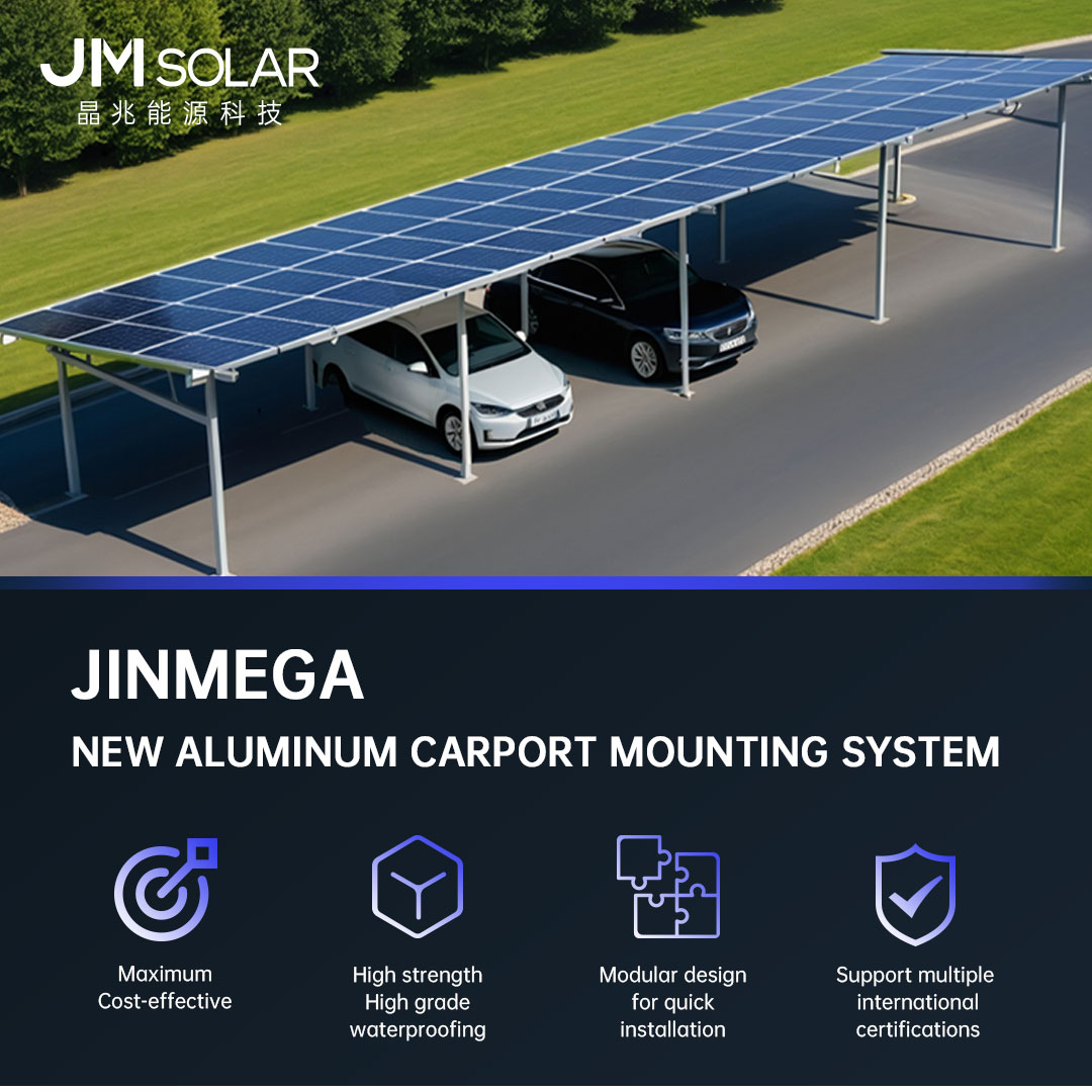 JinMega Nuevo sistema de montaje de aluminio para cochera