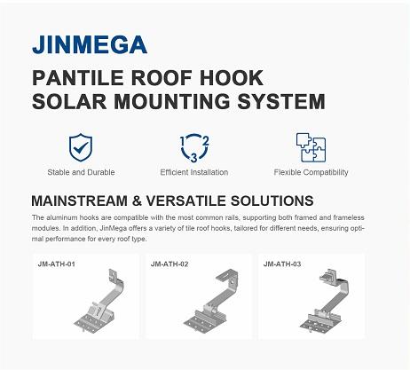 Spotlight de productos | Descubra el sistema de montaje solar del gancho de techo de techo de jinmega