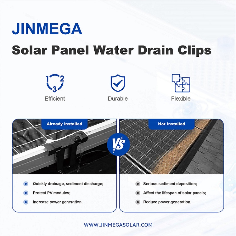 Producto destacado | Clips de drenaje de agua para paneles solares JinMega