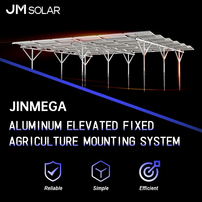 Producto destacado | Sistema de montaje fijo elevado de aluminio para agricultura