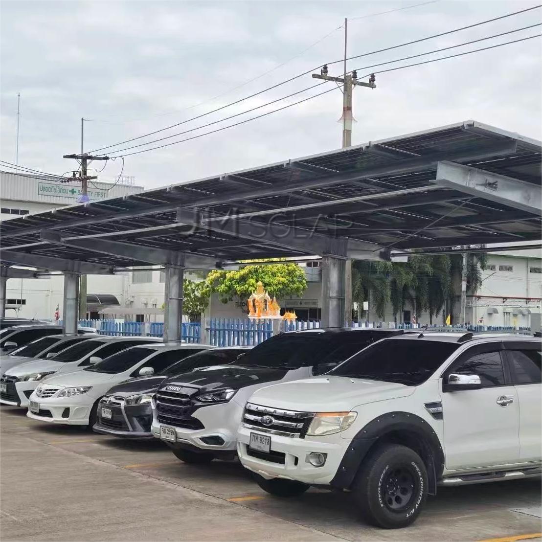 Proyecto destacado | Proyecto de marquesina solar de acero de 260 kW en Tailandia